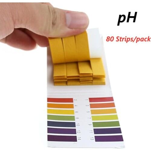 80PCS/Set pH Test Strips Professional 1-14 pH Litmus Paper Soil Cosmetics Urine Saliva Acidity Alkaline Test Paper Measure Tools