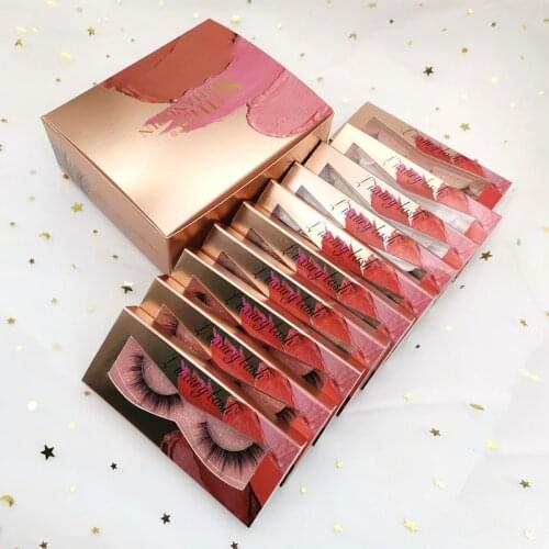 SHIDISHANGPIN 5/10 Pairs Mink Eyelashes Dramatic False Eyelashes Natural Long Eyelashes Extension Maquiagem Cilios Makeup Tools