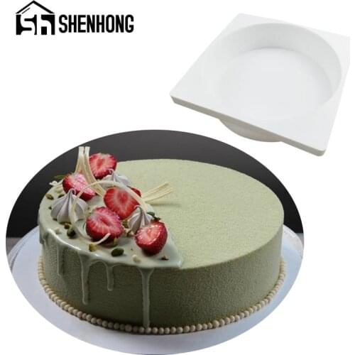 SHENHONG 7 inch Round Mousse Cake Molds Silicone Mold Party French Dessert Decorating Mould Pastry Baking Tools Kitchen Bakeware