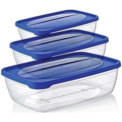 Modern Hobby Life Plastic 3 Pcs Trend Storage Container (1,2 + 2 + 3Lt) organizer storage box органайзер rangement коробка для хранения