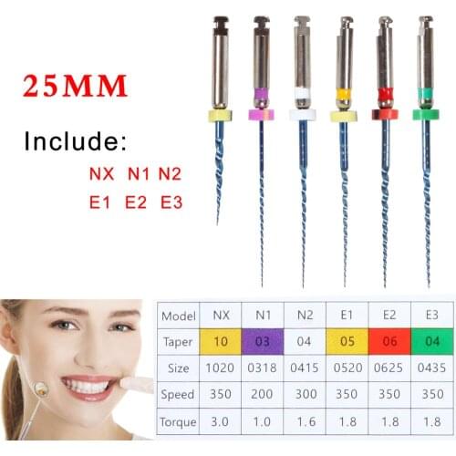 Dental Tools Endodontic NiTi For Engine Use Rotary Endo File Super Taper 25mm