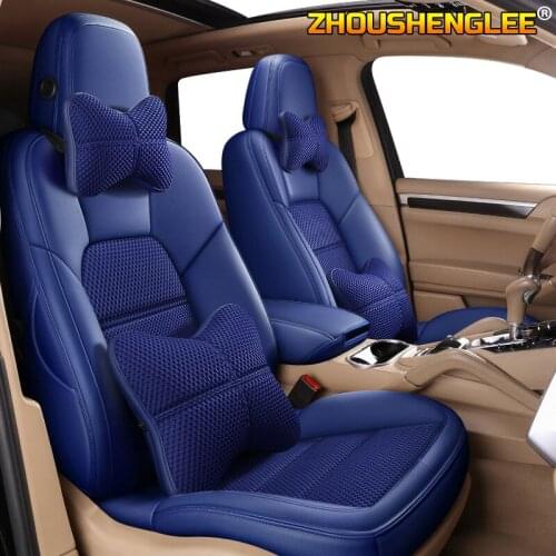 ZHOUSHENGLEE Custom leather car seat cover for bmw e46 e36 e39 e90 x1 x5 x6 e53 f11 e60 f30 x3 e83 Automobiles Seat Cover