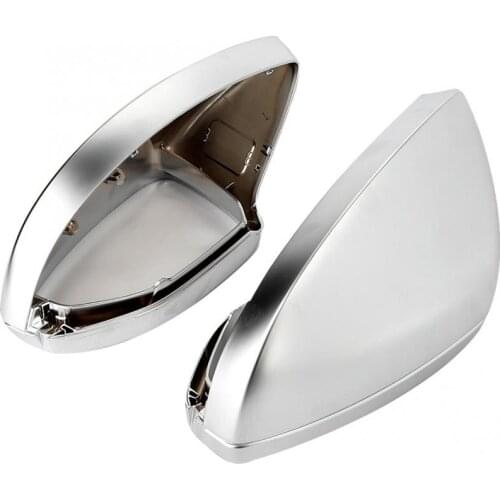 1 Pair Rearview Mirror Shell Cover Protection Cap Matte Chrome for Audi A6 A7 A8 auto mirror accessories
