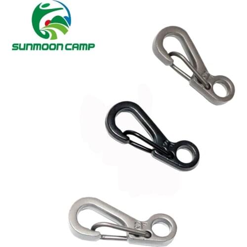 10Pcs/lot Mini Spring Paracord Cord Clasp SF Buckle Snap Hook Carabiner Keyring Backpack Keychain Water Bottle Camping Hike Clip