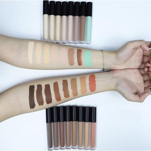 10 Piece Liquid Concealer Private Label Foundation Whitening Cream Waterproof Cover Acne Dark Skin Face Makeup Custom Wholesale