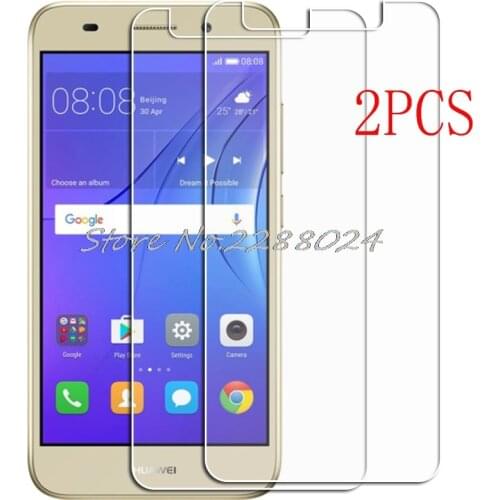 2PCS FOR Huawei Y3 2017 High HD Tempered Glass Protective On CRO-L02, CRO-L22, CRO-L03, CRO-L23, CRO-U00 Screen Protector Film
