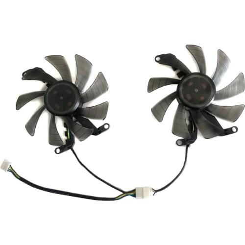 2pcs/Set 4Pin Graphics Fan VGA Cooler For KFA2 GTX 1660 GTX1660 Ti RTX 2060 Super Video As Replacement