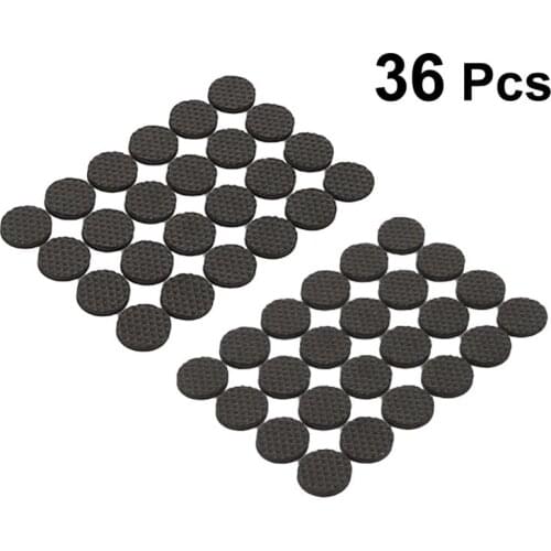 36pcs 2.5cm Table Feet Cover Mat Non-Slip Self-Adhesive Pads Floor Silent Protectors Feet Cover For Furniture Table Chair (Round