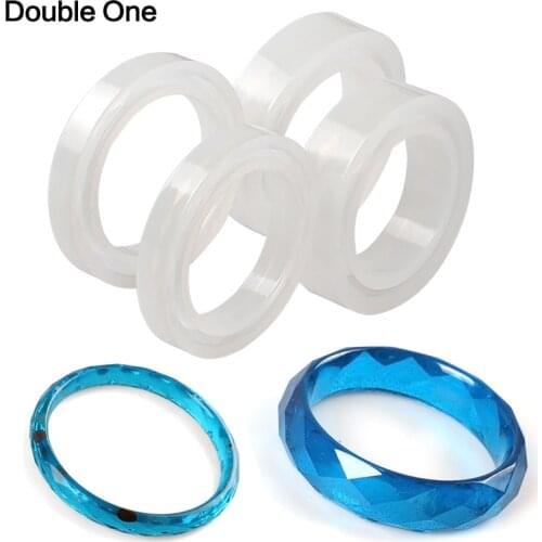 4pcs/set Bangle Shape Silicone Molds DIY Craft Resin Curve Rhombus Moulds for Bracelet Jewelry Making Tools 4Size