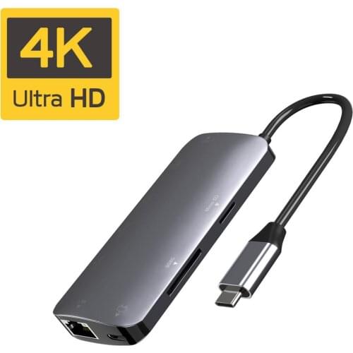 USB C Hub Adapter Converter Type-c To Hub VGA Adapter For MacBook Pro 2018 For IPad Smartphone