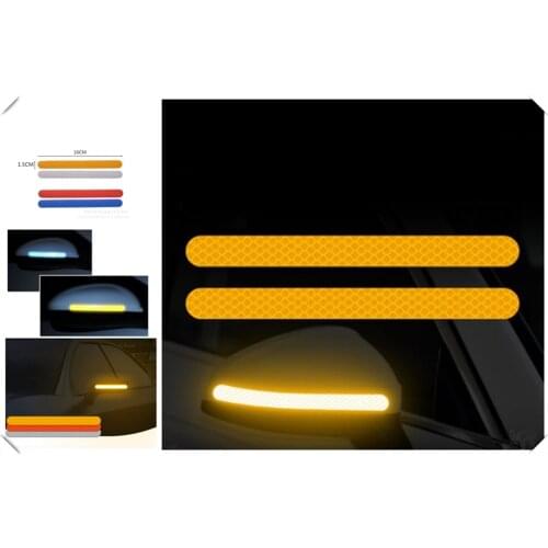 2PSC Car Reflective Rearview Mirror Reversing Night Safety Warning for Toyota PRADO COASTER highlander REIZ PRIUS COROLLA