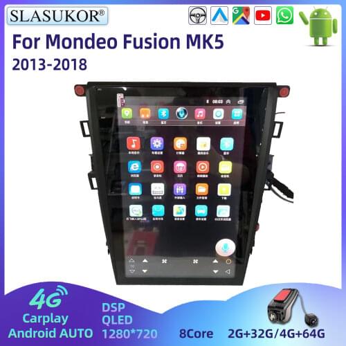 4G+64G Android For Mondeo Fusion MK5 2013 2014 2015 2016 2017 2018 Unit Car Multimedia Player GPS Radio Stereo