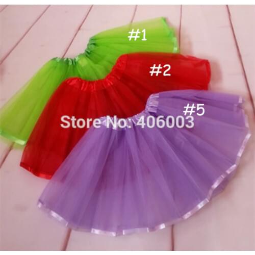 Free shipping new summer 2layer chiffon baby girls tutu toddler mini tutu dance tulle childrens skirt