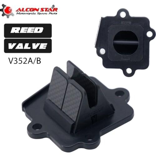 Alconstar Reed Valve V352A/V352B V-Force 3 Intake Carbon Fiber For Min Horiz. Yamaha 50 YQ Aerox R E2 2003-2012 JOG 50 CY50