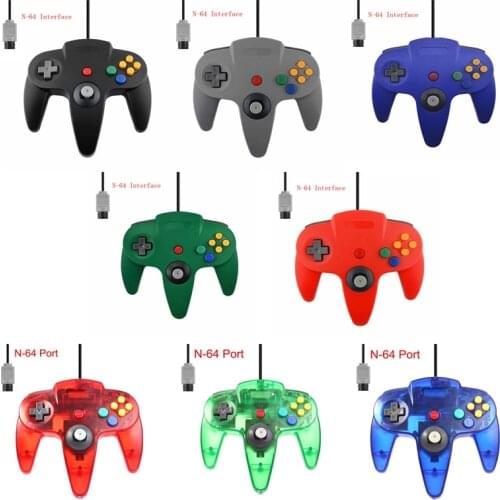Clear Color Game Accessories Gamepad Wired Controller Joystick Joypad For Gamecube For Nintend N64 Controller