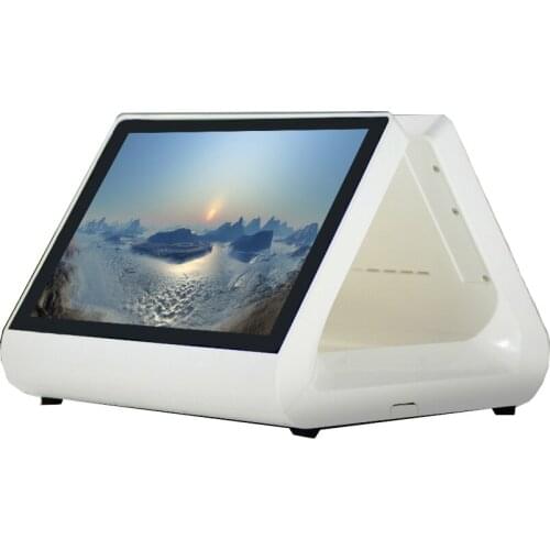 Commercial Dual screen 12 inch EPOS all in one PC POS machine Capacitive touch cash register POS Terminal For restaurant