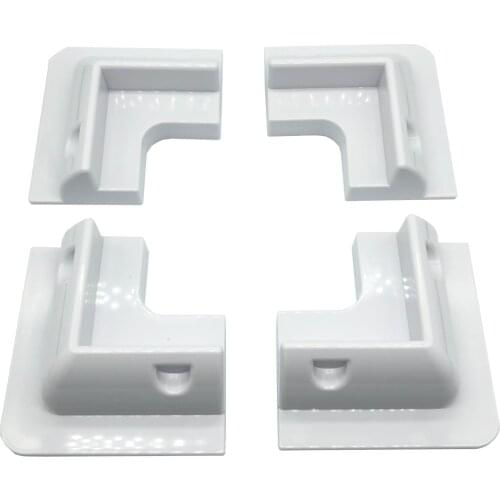 4Pcs RV Top Roof Solar Panel Mounting Fixing Side Bracket Kit ABS Supporting Holder for Caravans Camper RV Boat Yacht Motorhome