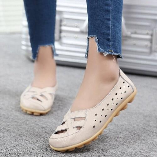 Hollow women shoes 2021 new fashion flat shoes woman breathable casual wimen shoes slip on comfortable sneakers women