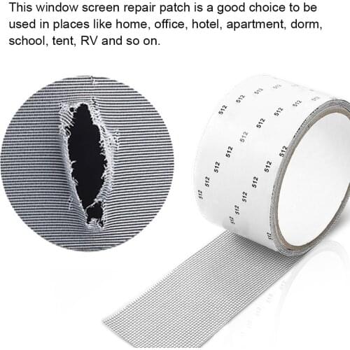 Screen Repair Tape Window Door Waterproof Patch Self-adhesive Strong Fix Anti-Insect Door Mosquito Net Mesh Broken Holes Repair