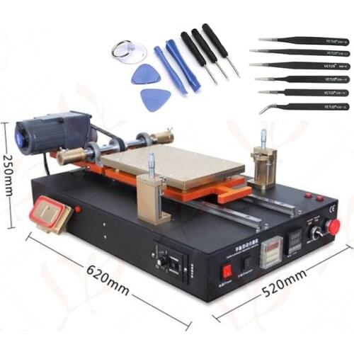 LY 949V 14 inches semi-auto built-in vacuum pump tablet LCD screen separator with Samsung frame separating