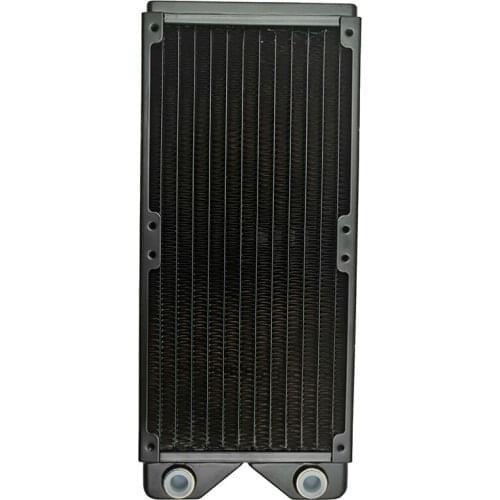 Magicool G1/4 inch 240MM 3 Black Copper Radiator Computer Water Cooling Heatsink Fit 12Cm Fan 27Mm Thick M3 Screws