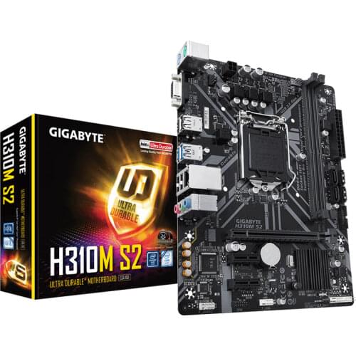 For Gigabyte GA-H310M-S2 Original NEW H310 Motherboard H310M-S2 H310M Socket LGA 1151 DDR4 Support I5 9600 8600 7600