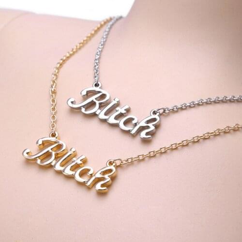Fashion letter pendant necklace statement necklace Bijoux Jewelry Accessories