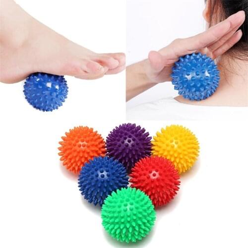 7 Cm PVC Yoga Spiky Massage Ball Trigger Point Foot Plantar Fasciitis Stress Relief Muscle Relaxation Sport Fitness Balls
