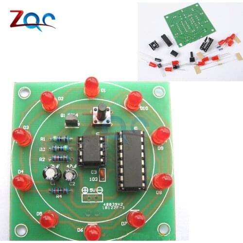 Lucky Rotary Suite Electronic Suite CD4017 NE555 Self DIY LED Light Kits Production Parts And Components