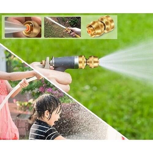 Garden Irrigation Watering Pipe Fitting Set Water Pipe Booster Mach Shot Connectors Hose Tap Adaptor Universal Brass Connector