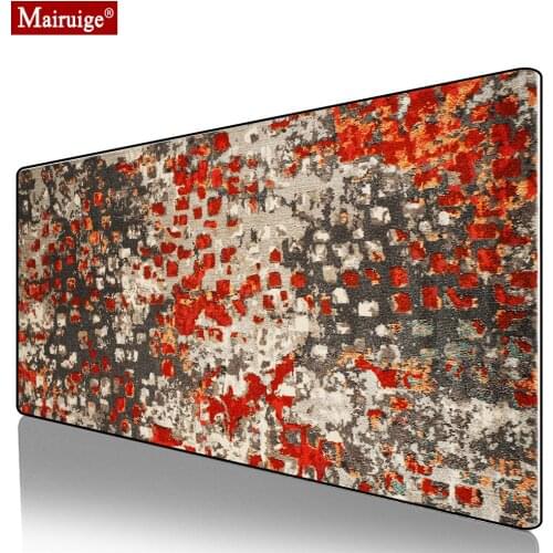 Persian Rugs Monaco Gray Orange Mouse Pad XXL Gamer Desk Mat Large Keyboard Pad Gaming MousePad 90x40cm For Laptop Table Pads