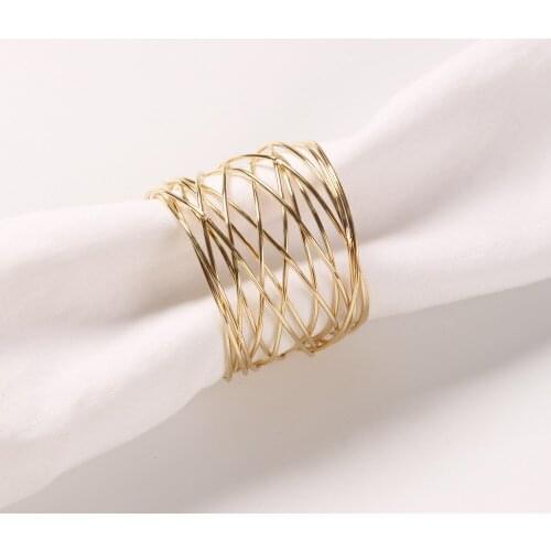 Everyday Napkin Rings for Thanksgiving Christmas Wedding Receptions, Parties Dinning Table Decoration Metal Napkin Holder