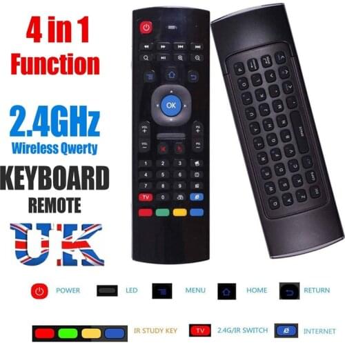 MX3 4 IN 1 2.4G Mini Wireless Keyboard Air Mouse Remote Control Mic Voice Control Search For Android BOX Smart TV PC