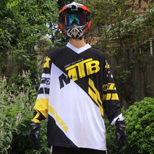 Motorcycle Mountain Bike Racing Team Shirts MTB Women Cycling Shirt Bike Jersey Long Sleeve Cycling Jersey Men Downhill Jersey