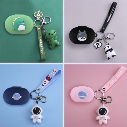 Cartoon Dinosaur Cases Redmi AirDots Case Wireless Bluetooth Earphones Silicone Protective Cover for Xiaomi Airdots 2/Airdots s