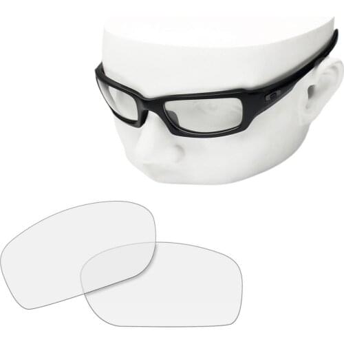 OOWLIT Replacement Lenses of HD Clear for-Oakley Fives Squared Sunglasses