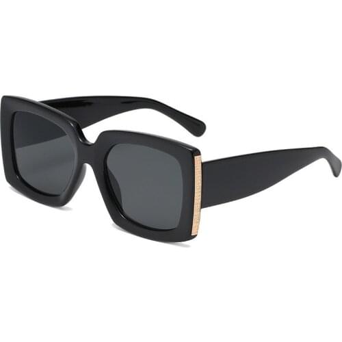 Vintage Sunglasses Women Square 2020 Brand Designer Women Sunglasses Black Luxury Metal Retro High Quality Female Oculos Uv400