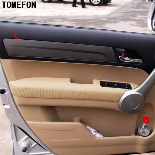 TOMEFON For Honda CRV 2007 2008 2009 2010 ABS Special Paint Inner Door Side Handle Styling Trim Panel Cover 4pcs/set