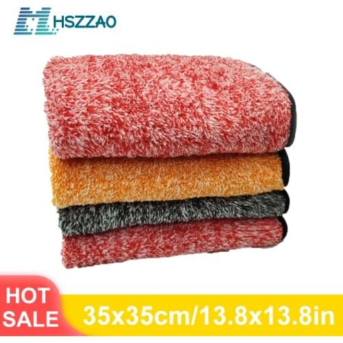 Auto Detaillering 35x35cm Auto Wassen Doek Microfiber Handdoek Car Cleaning Rag Voor Cars Dikke Microfiber Voor car Care Keuken