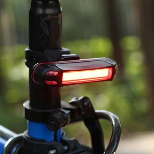 USB Rechargeable 100LM LED Bicycle Rear Taillight Waterproof Warning Lamp MTB Road Bike Flashlight Cycling Light Accessories