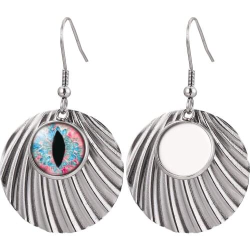 6pcs Lot Fit 12mm Glass Cabochon Stainless Steel Earring Setting Trays Base Bezel Blanks for Earrings Jewelry Making Wholesale