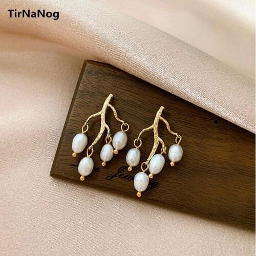Fashion Temperament Of Restoring Ancient Ways Bohemia Tassel Earrings Baroque Pearl Earring Women Jewelry Gifts
