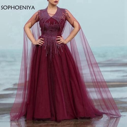 New Arrival Tulle dress Party Evening gown 2021 Robe de soiree abiye Muslim evening dress ever pretty Formal dress