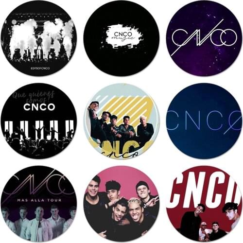 CNCO Icons Pins Badge Decoration Brooches Metal Badges For Clothes Backpack Decoration 58mm