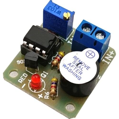 1pcs 12V LM358 Accumulator Sound Light Alarm Board Buzzer Prevent Over Discharge Controller Module