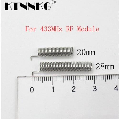 10PCS Spring Antenna RF Receiver Transmitter Module 433 MHZ For Smart Home Light Wireless Remote Control Switch