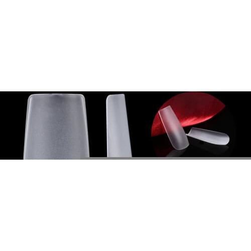 400pcs Matte Long Full Cover False Nails Coffin Ballerina Fake Nails Salon DIY Practice Artificial Art Tips Manicure Supply