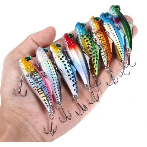 6.5cm 12.7g Hard Fishing Lure VIB Vibra Lures Crankbaits Pike Carp Bass Baits Winter Fishing