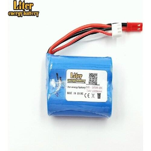 Lipo Batttery 7.4V 1300mAH 20C For MJX T10 T11 T34 HQ 827 871 Remote control helicopter battery 7.4 V 1300 mAH 18500 toy battery
