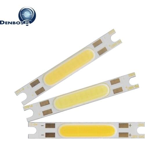 Allcob 50mm 7mm LED COB Strip Flip chip High lumen Light Source Module 3W-5W 9V COB chip bulb lamp for Wall Lamp